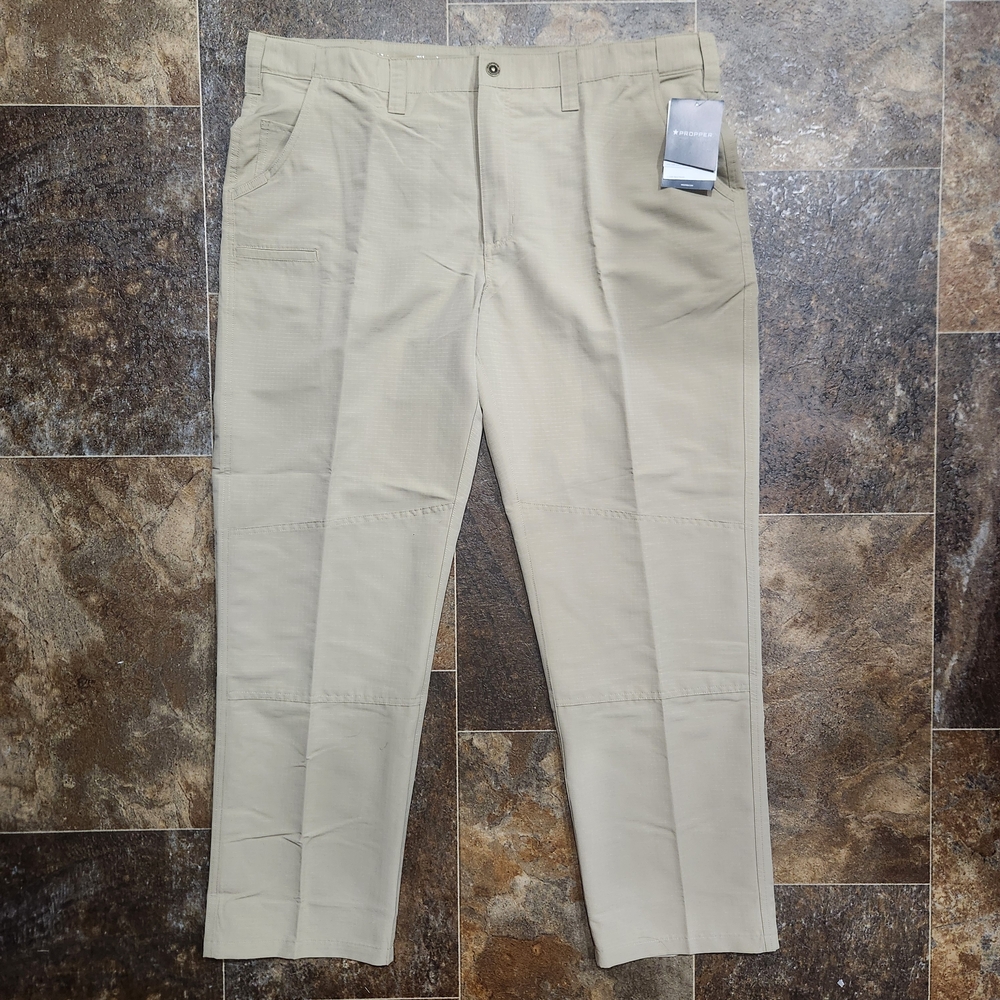 NEW Propper Edgetec DWR Tactical Pants Men's W44" L34" Khaki Ripstop Stretch